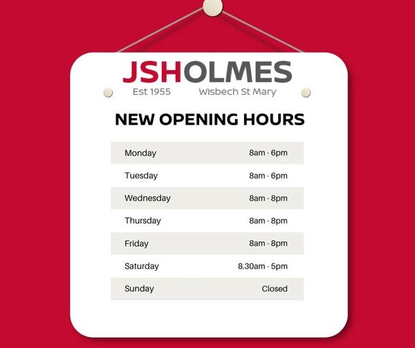 REVISED OPENING HOURS