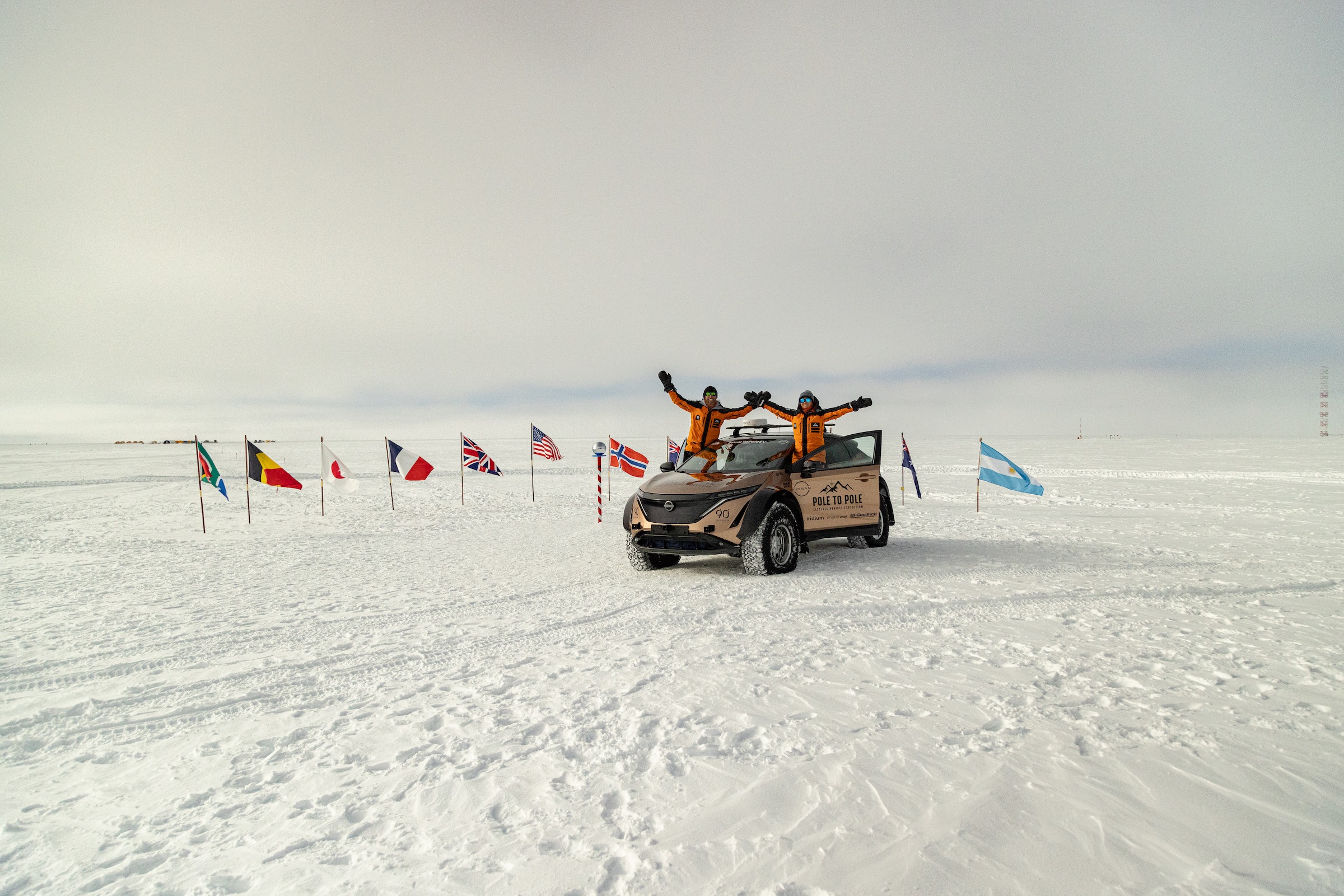 Pole to Pole electric vehicle expedition reaches the South Pole