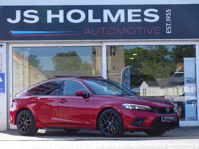 Honda Civic 2.0 h i-MMD Advance eCVT Euro 6 (s/s) 5dr Hatchback Hybrid Red