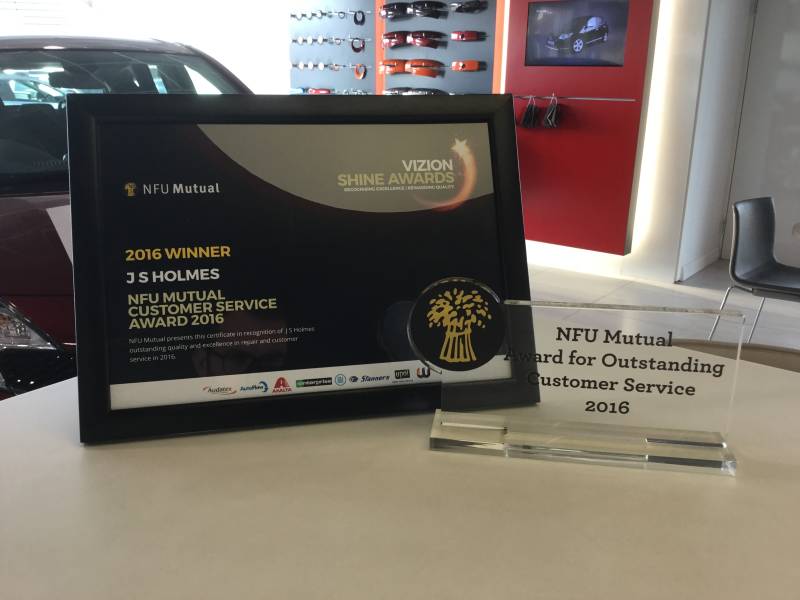 JS Holmes NFU Mutual outstanding customer service