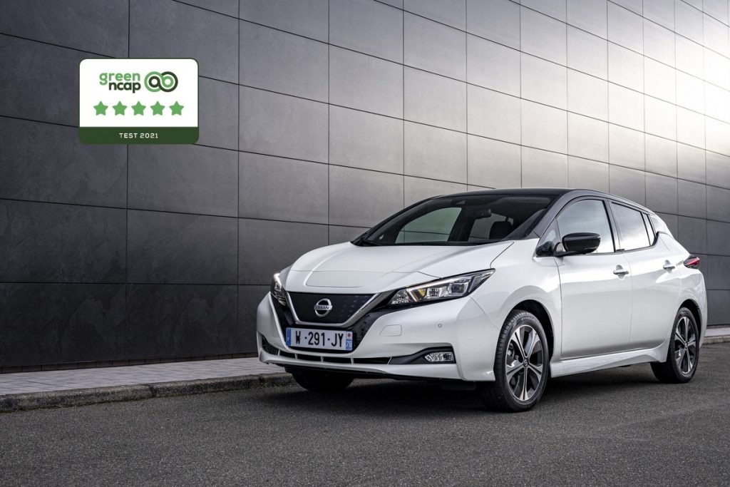 Nissan LEAF e+ scores maximum five-star rating in Green NCAP