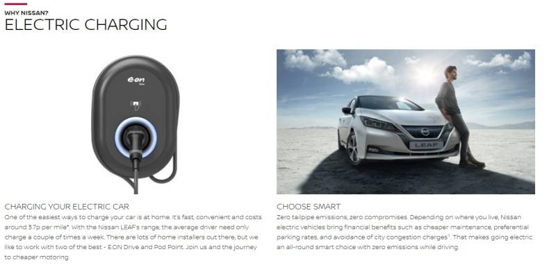 Nissan Electric Charging