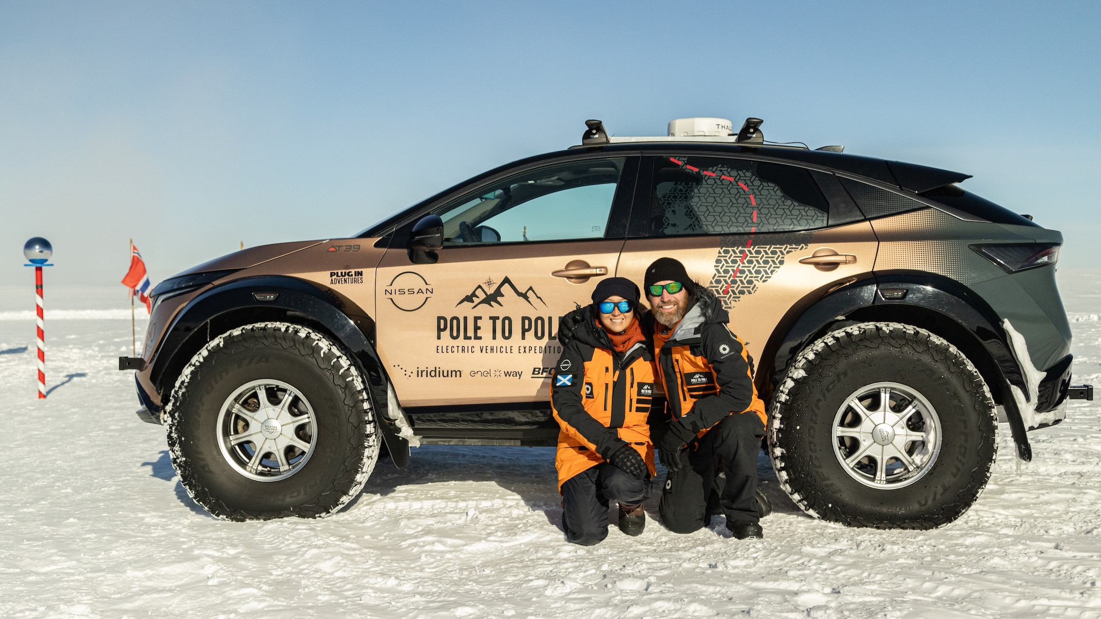 Pole to Pole electric vehicle expedition reaches the South Pole