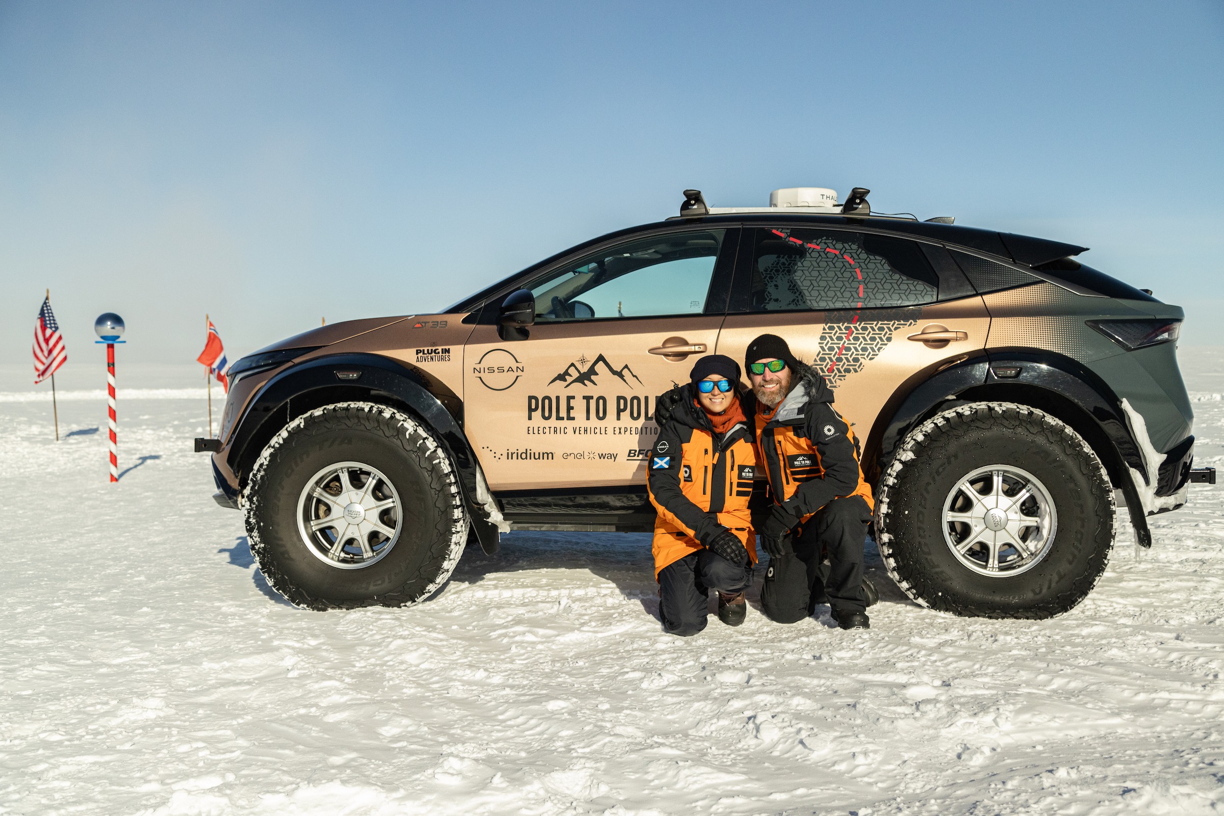 Pole to Pole electric vehicle expedition reaches the South Pole