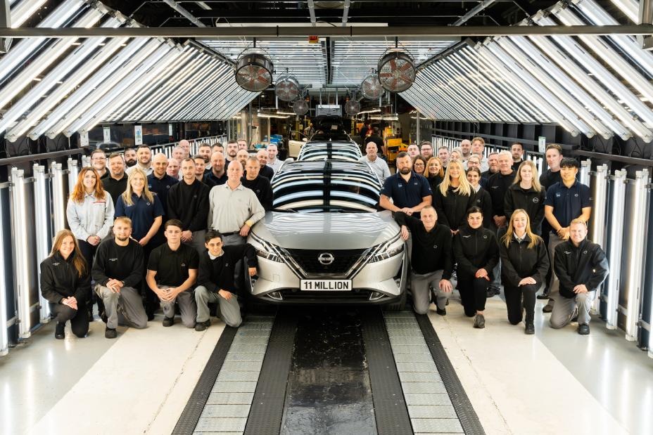 A car every two minutes for 37 years: Nissan Sunderland Plant passes 11 million milestone