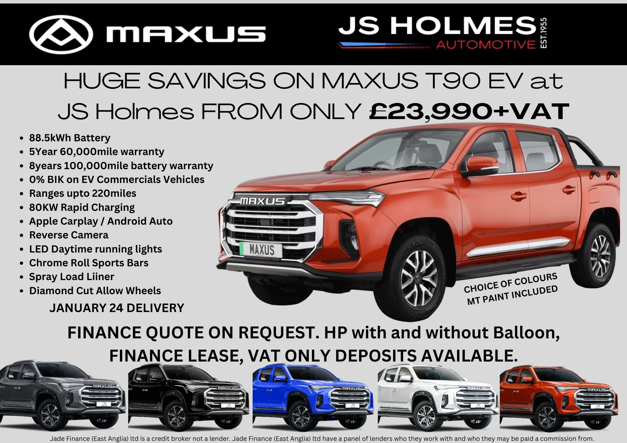 MAXUS T90 OFFER