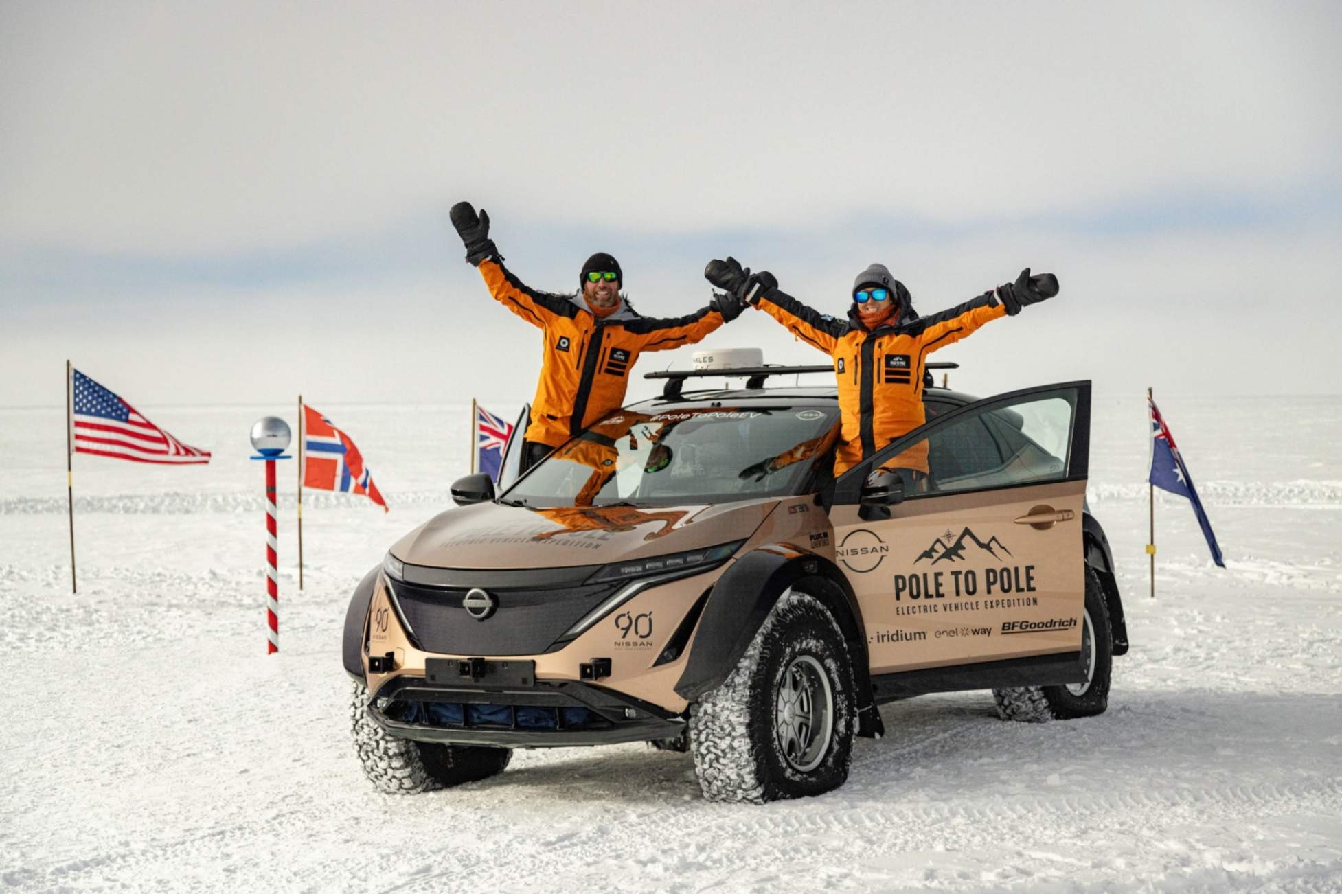 Pole to Pole electric vehicle expedition reaches the South Pole