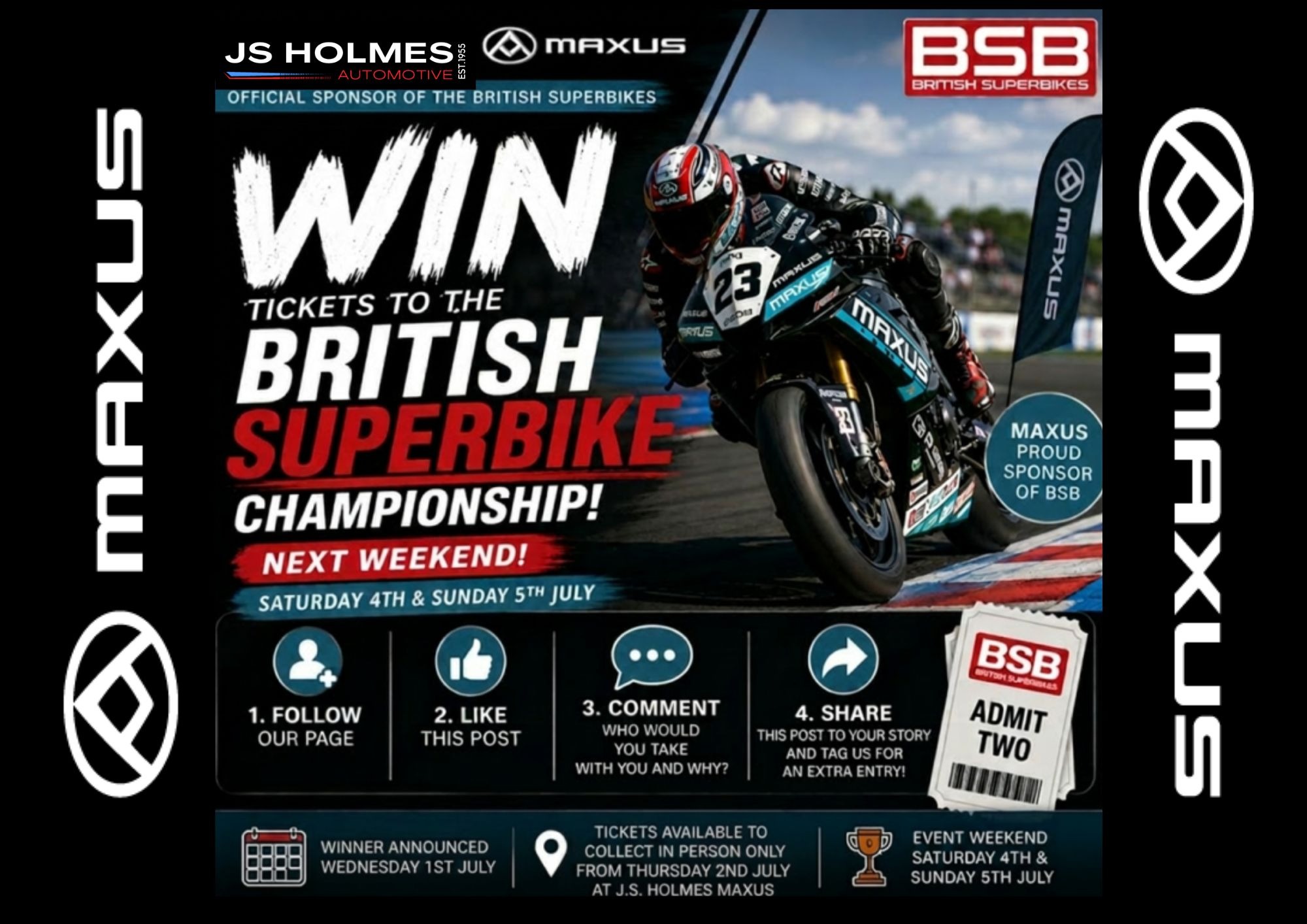🏍️ WIN TICKETS TO THE BRITISH SUPERBIKE CHAMPIONSHIP! 🎉