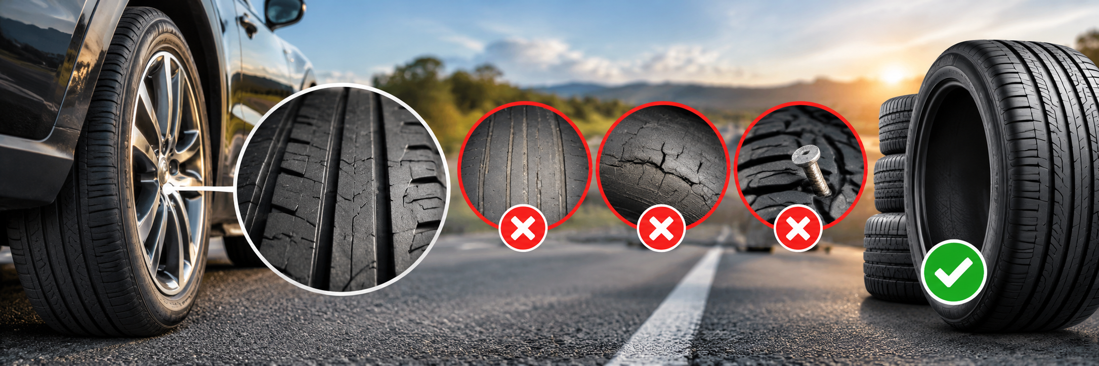 How to tell tyres need replacing