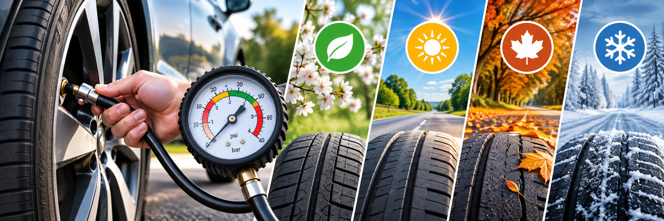 Tyre pressure seasonal checks